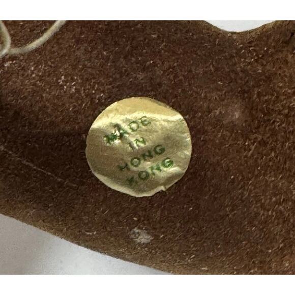 Vintage Flocked Animal Figurine Longhorn Made In Hong Kong Texas Longhorn Farm - Picture 6 of 6